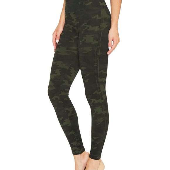 L Green Camo Spanx pants #FL3515 - Picture 3 of 5